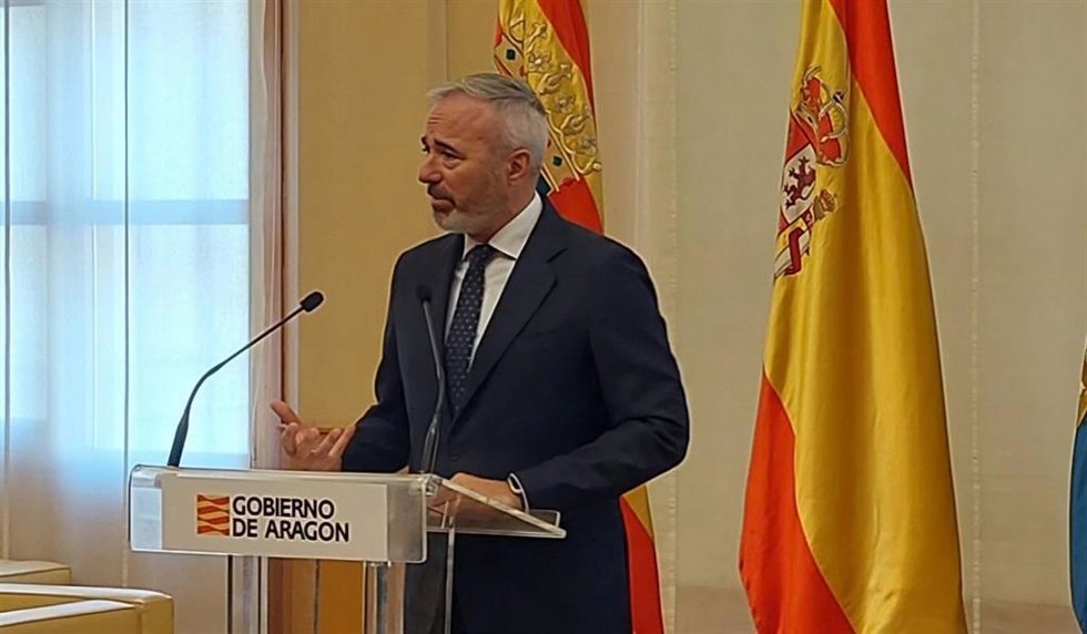 El presidente del Gobierno de Aragón, Jorge Azcón.