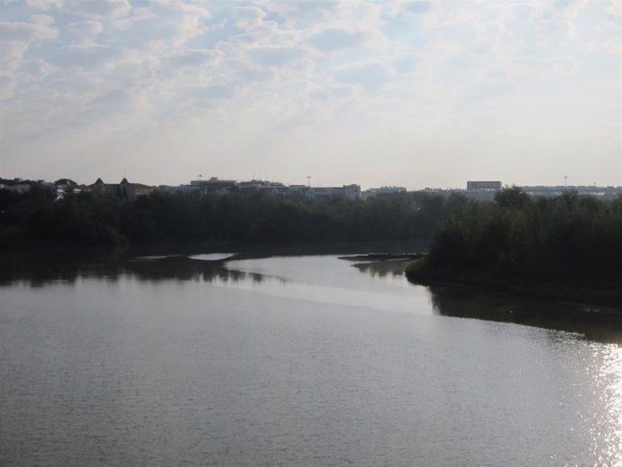 Archivo - El río Guadalquivir a su paso por la capital cordobesa.