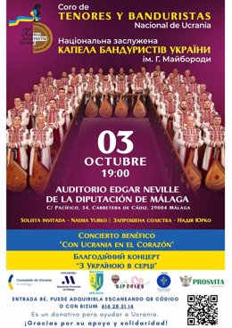 El Coro Nacional Ucraniano de Tenores y Banduristas ofrecerá un repertorio que fusiona lo mejor de la música tradicional de este país con piezas clásicas mundiales. El concierto también contará con la cantante de ópera Nadiya Yurko.