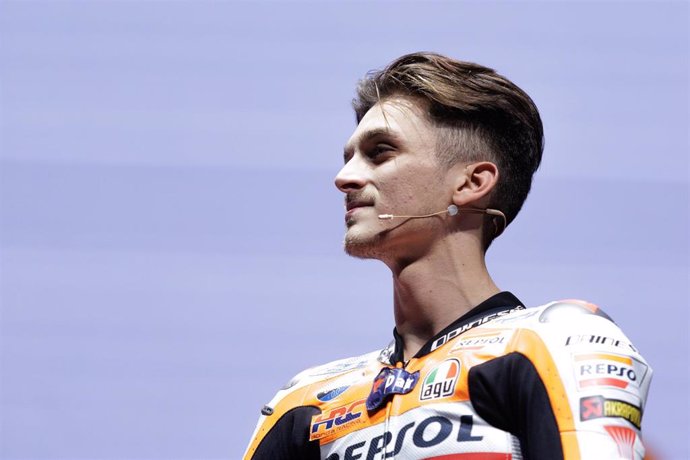 Archivo - El piloto italiano del Repsol Honda Luca Marini