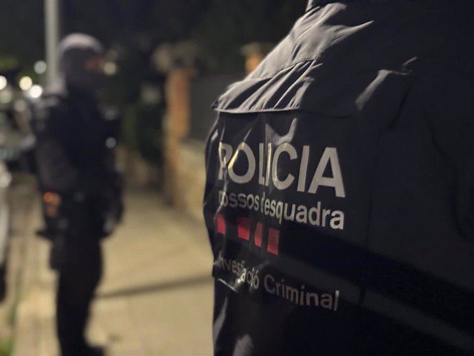 Dispositivo de los Mossos d'Esquadra en Barcelona