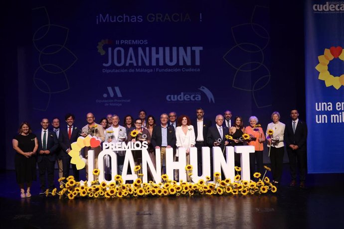 Imagen de una edición anterior de la gala de entrega de los Premios Joan Hunt de la Diputación y Cudeca