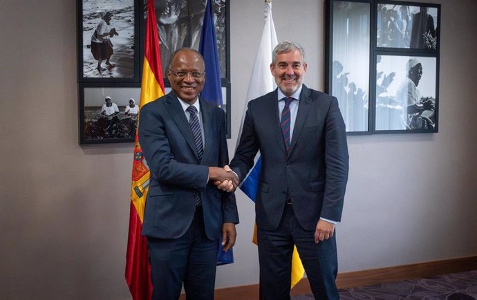 Los presidente de Cabo Verde y  Canarias en la cumbre celebrada