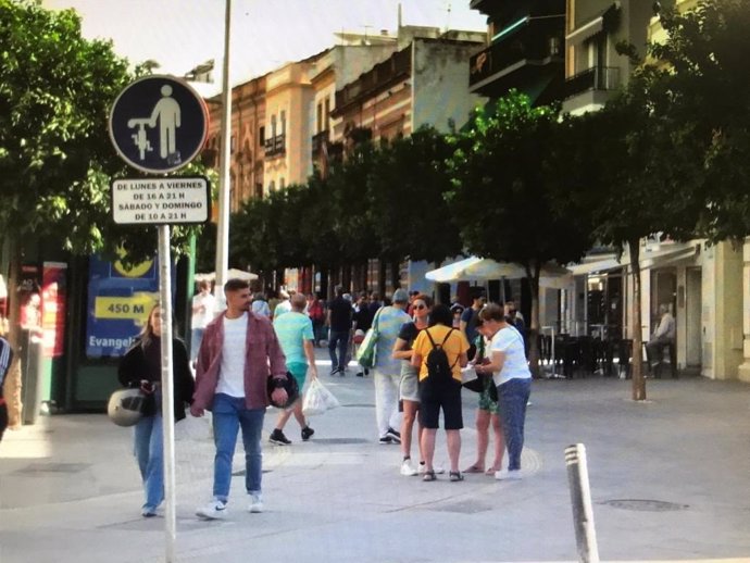 Archivo - Nueva señalización del carril bici de San Jacinto