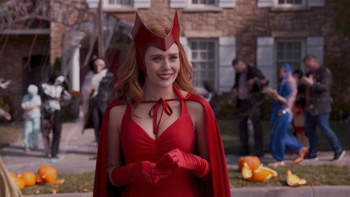 Archivo - Elizabeth Olsen es Wanda Maximoff en Bruja Escarlata y Visión