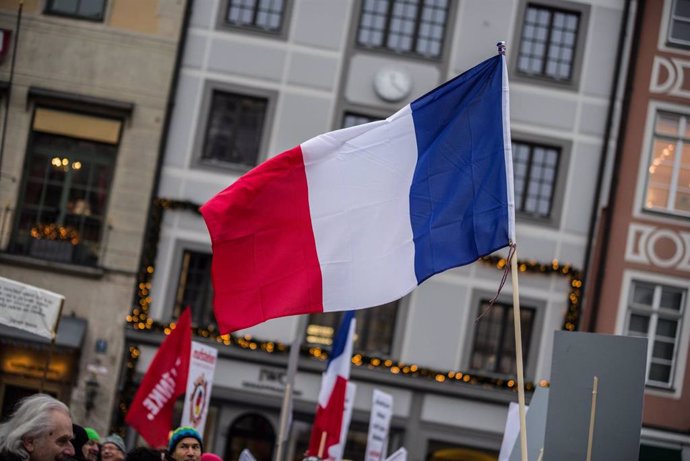 Archivo - Bandera de Francia (archivo)