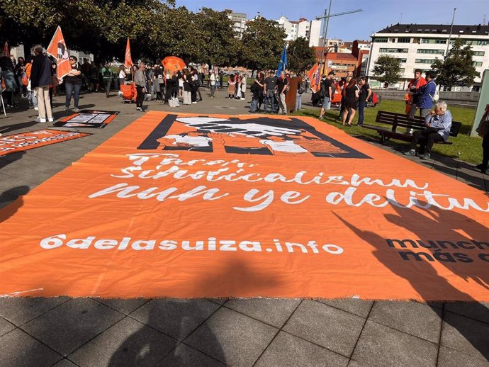 Manifestación por la libertad de las 'Seis de la Suiza'.