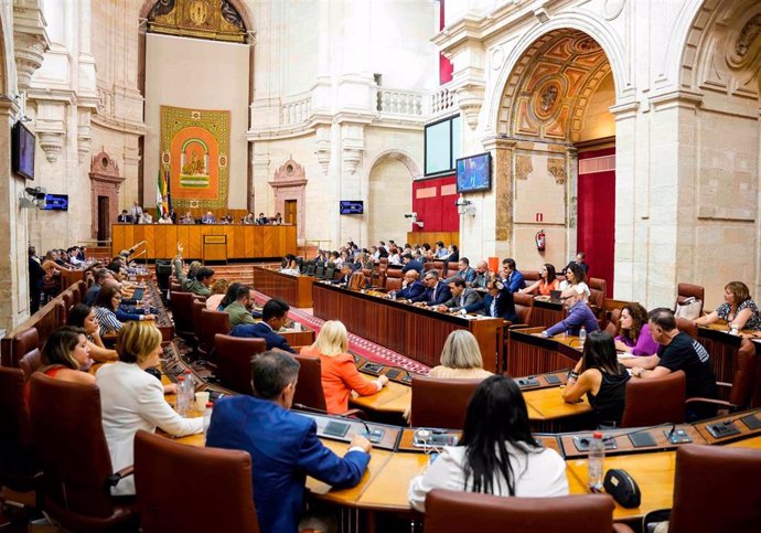 Archivo - Sesión del Pleno del Parlamento andaluz. (Foto de archivo).