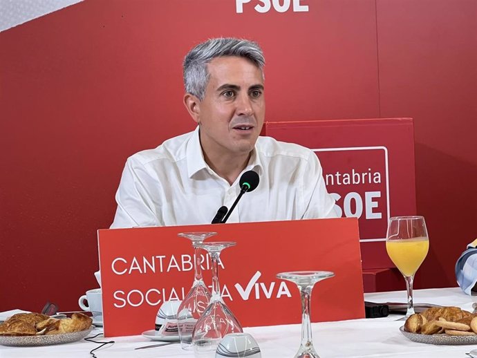 El secretario general del PSOE de Cantabria, Pablo Zuloaga