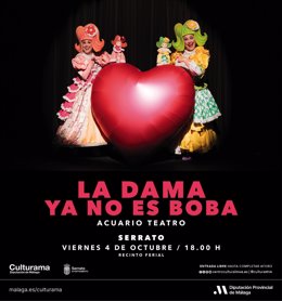 Cartel de la obra de teatro 'La dama ya no es boba'.