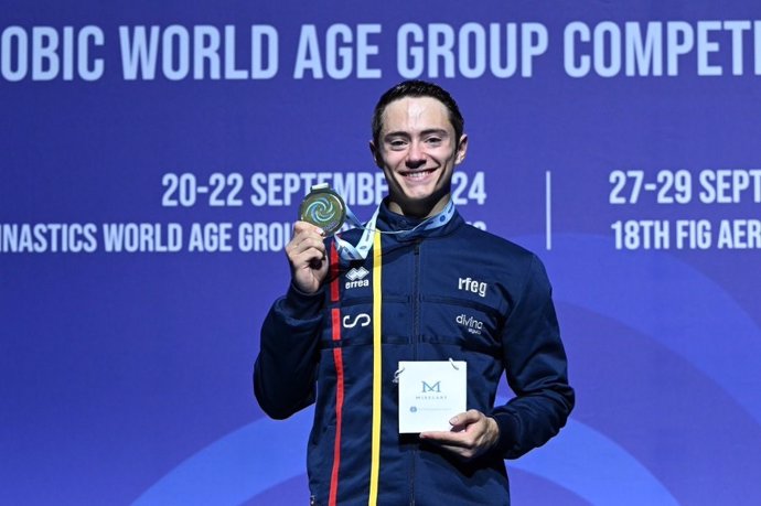 El español Miquel Mañé, campeón del mundo de gimnasia aeróbica