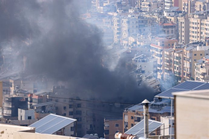 September 28, 2024, Beirut, Beirut, Lebanon: The Israeli army launches a bombing campaign on Beirut on September 28, 2024