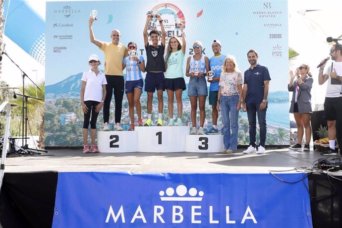 Entrega de premios de la Media Maratón de Marbella (Málaga).