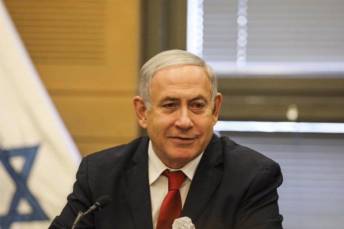 Archivo - FILED - 03 October 2019, ---, Jerusalem: Israeli Prime minister Benjamin Netanyahu speaks during a Likud party faction meeting, ahead of the swearing-in of the 22nd Israel's parliament (Knesset). A leadership election of the Likud Party will be 