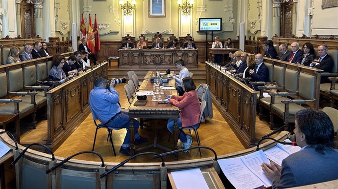 Pleno municipal del Ayuntamiento de Valladolid.