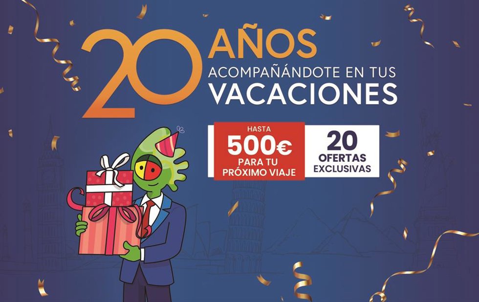 Logitravel (Viajes El Corte Inglés) celebra su 20 aniversario con 20 ofertas exclusivas y hasta 500 euros de crédito