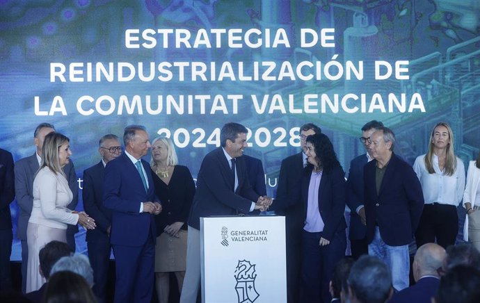 El 'president' de la Generalitat Valenciana, Carlos Mazón, presenta la 'Estrategia de reindustrialización" de la Comunitat 2024-2028