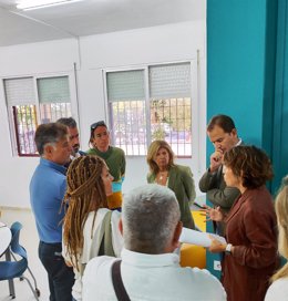 Isabel Paredes en el IES Casas Viejas en Benalup.