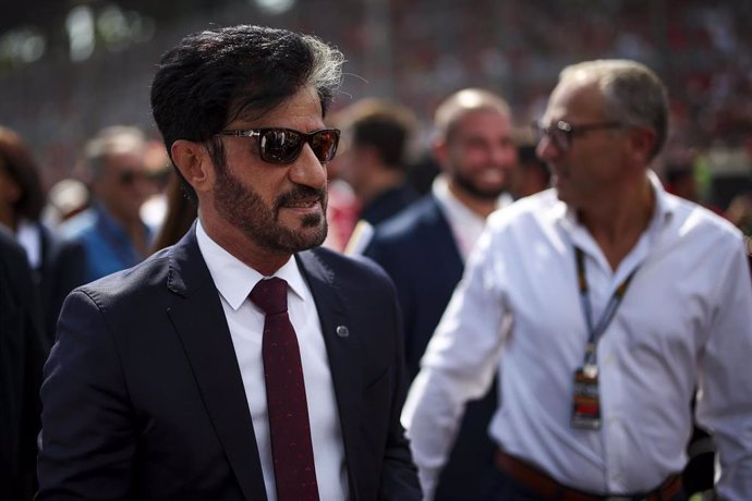 El presidente de la FIA, Mohammed Ben Sulayem, en el GP de Italia 2024. 