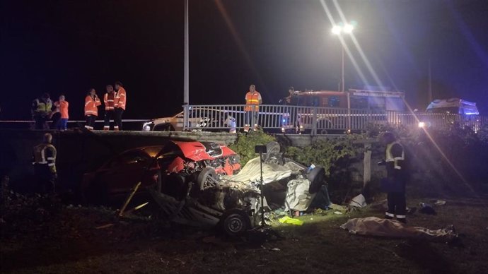 Accidente con dous falecidos en Sanxenxo