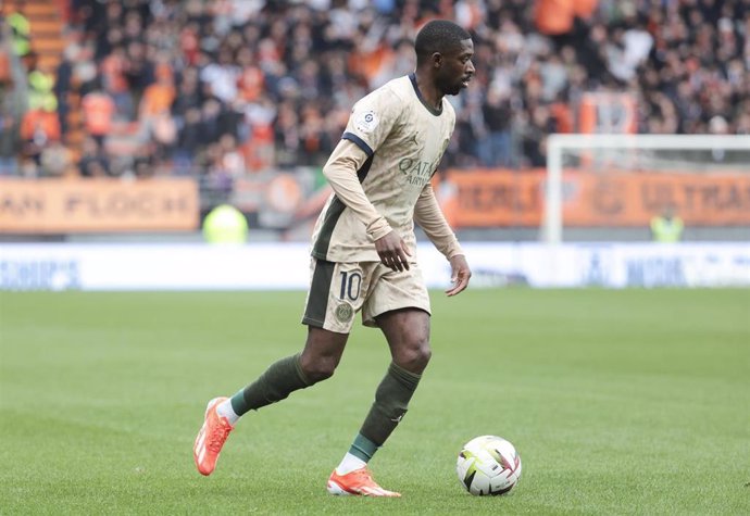 Archivo - El extremo francés del París Saint-Germain Ousmane Dembele durante un partido.