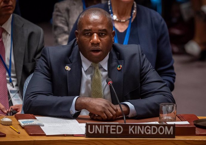 El ministro de Exteriores británico, David Lammy 