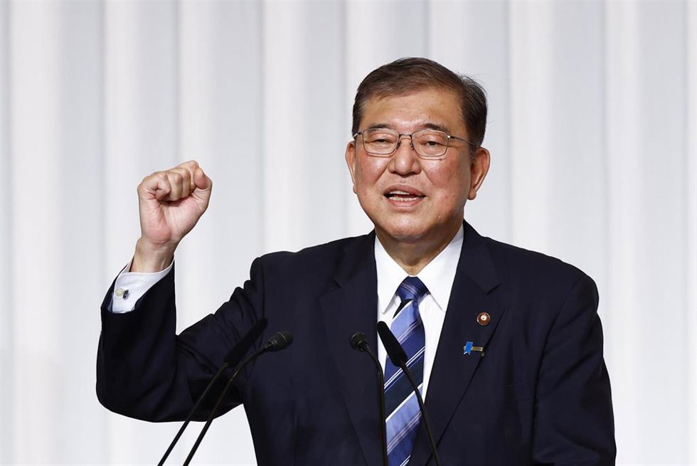 El nuevo líder del oficialista PLD de Japón, Shigeru Ishiba