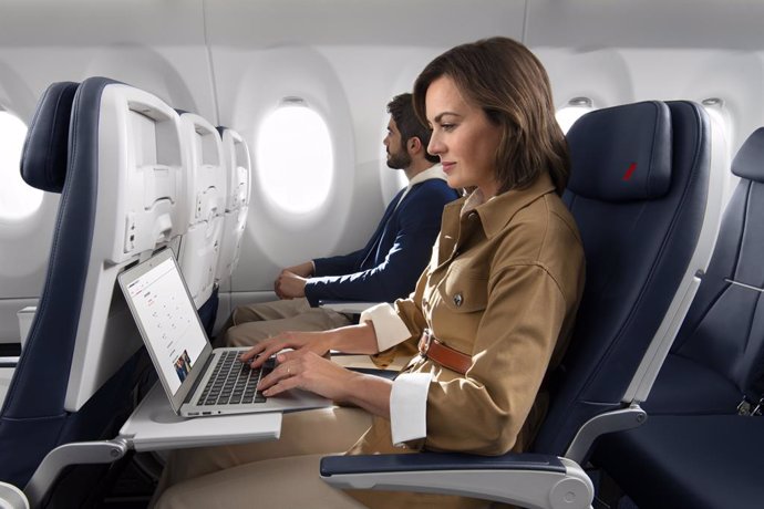 Archivo - Wifi a bordo de Air France.