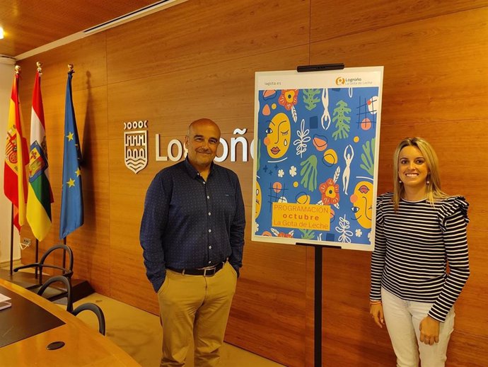 Laura Lázaro y Alberto Martínez, en la rueda de prensa