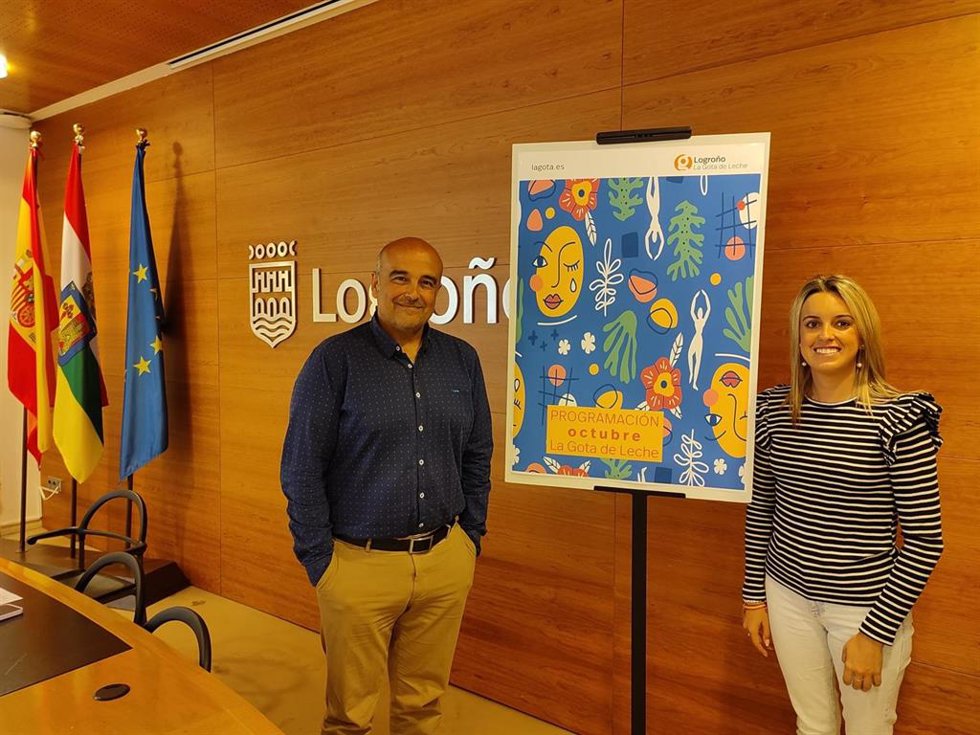 Laura Lázaro y Alberto Martínez, en la rueda de prensa