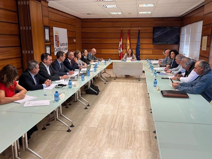 González Corral en la reunión del Consejo Regional Agrario celebrado este martes en Valladolid