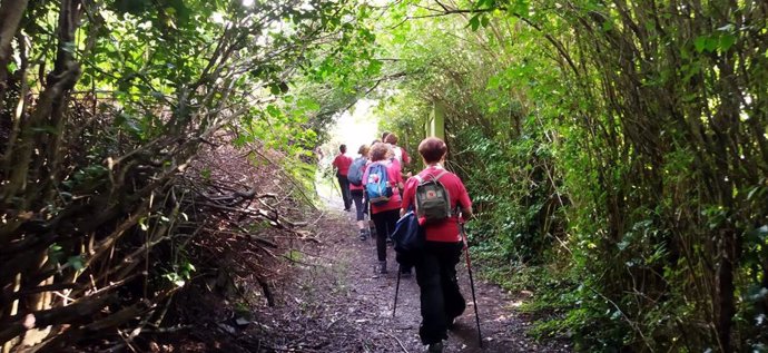 Grupo de pacientes cardiacos del Hospital de Valme realizan el Camino de Santiago como terapia.