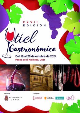 Cartel de la Feria Utiel Gastronómica