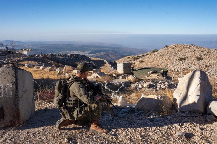 Un militar del Ejército de Israel cerca de la frontera con Líbano (archivo)