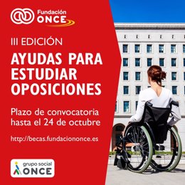 Fundación ONCE lanza las ayudas de acceso al empleo público de universitarios con discapacidad dotadas con hasta 5.000 euros