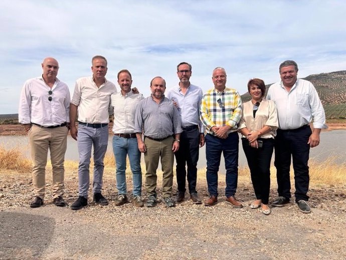 Alberto Sanromán y Erik Domínguez en su visita a Arquillos