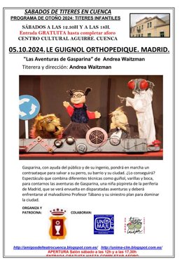 Cartel de los Sábados de Títeres de Cuenca