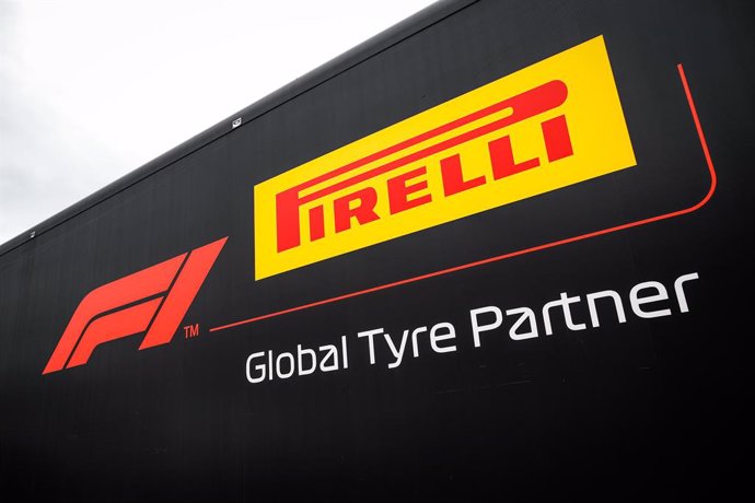 Archivo - Pirelli F1 logo during the Formula 1 Belgium Grand Prix, 12th round of the 2021 FIA Formula One World Championship from August 27 to 29, 2021 on the Circuit de Spa-Francorchamps, in Stavelot, near Liège, Belgium - Photo Florent Gooden / DPPI