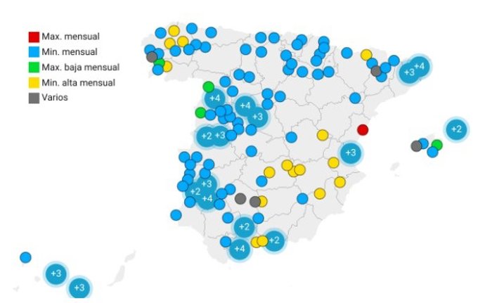 Temperaturas récords en el mes de septiembre