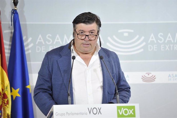 El diputado de Vox en la Asamblea de Extremaura Javier Bravo Arrobas