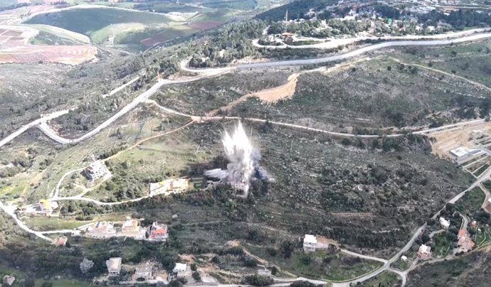 Explosiones en la frontera entre Líbano e Israel