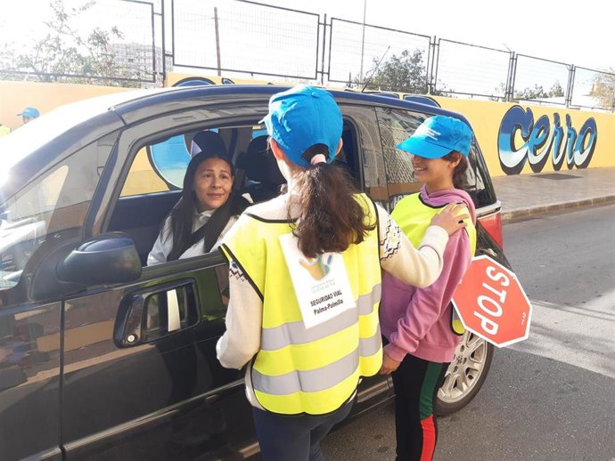 Imagen de archivo del programa de educación en seguridad vial en el distrito Palma-Palmilla.