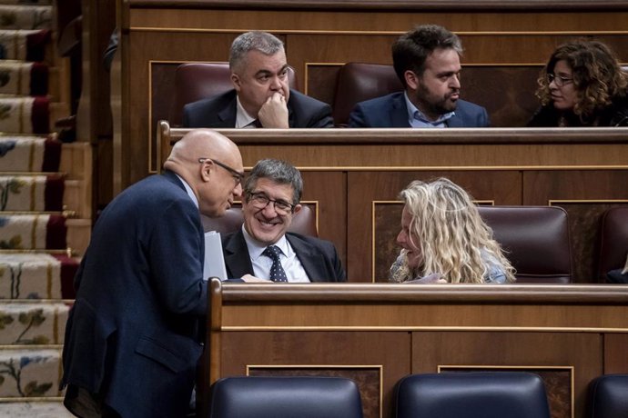 Archivo - El portavoz del PSOE en el Congreso, Patxi López, en el Congreso de los Diputados, a 27 de febrero de 2024, en Madrid (España).