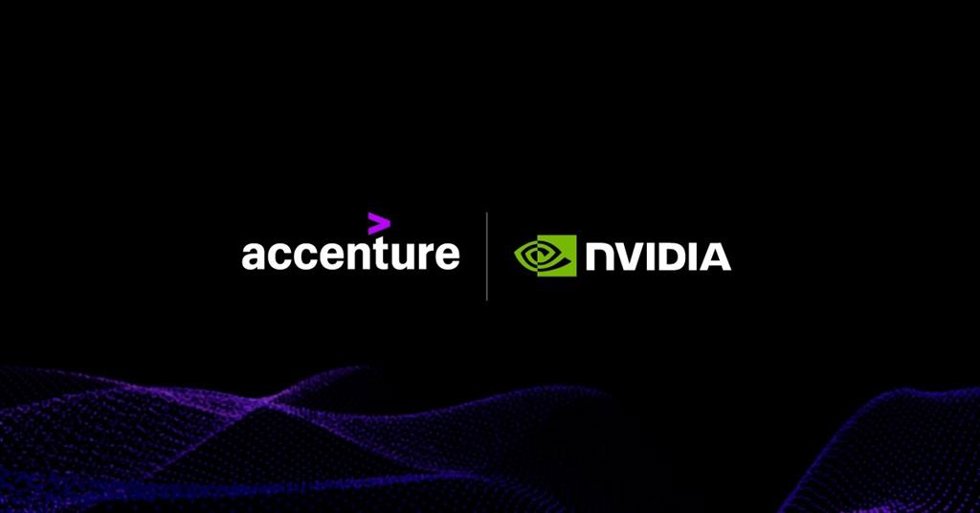 Logos de Accenture y Nvidia