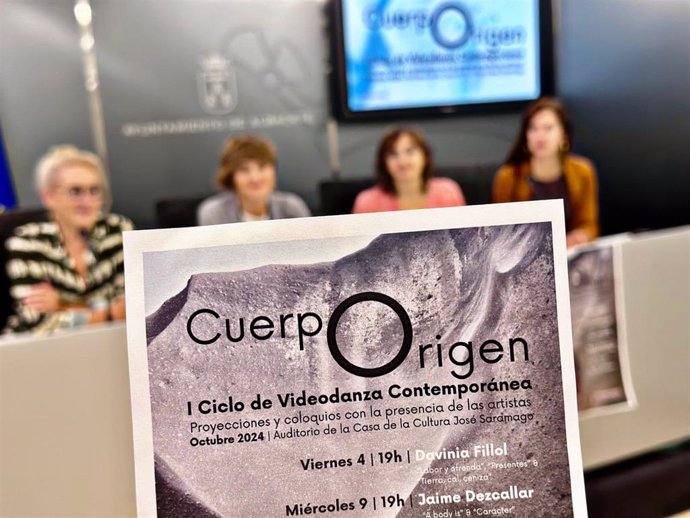 Cartel del I Ciclo de Videodanza 'CuerpOrigen' de Albacete