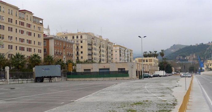 Archivo - Terrenos de Muelle Heredia en el puerto de  Málaga