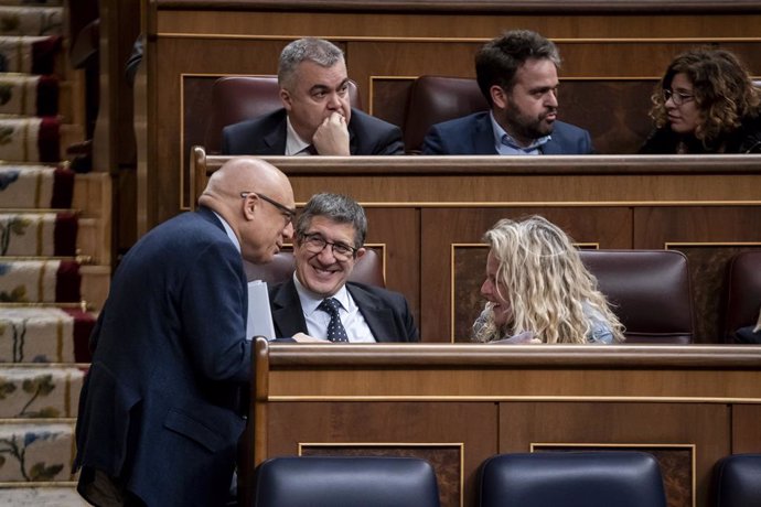 Archivo - Arxiu- El portaveu del PSOE al Congrés, Patxi López, al Congrés dels Diputats, a 27 de febrer del 2024, a Madrid (Espanya).