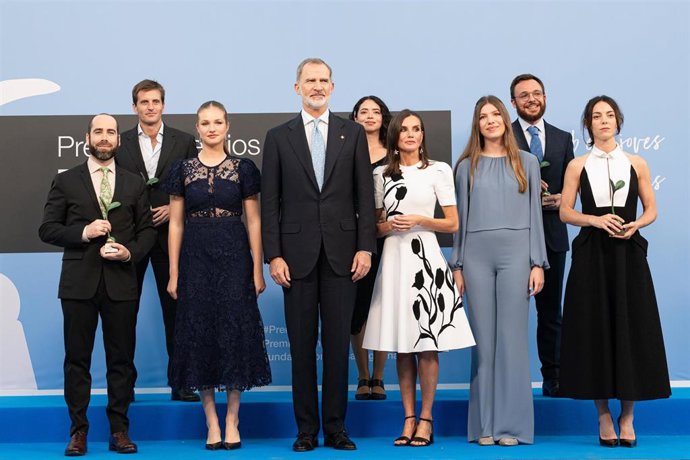 Archivo - Foto de familia durante la entrega de los XV Premios Fundación Princesa de Girona, en el Palacio de Congresos Costa Brava, a 10 de julio de 2024, en Lloret de Mar, Girona, Catalunya (España). 