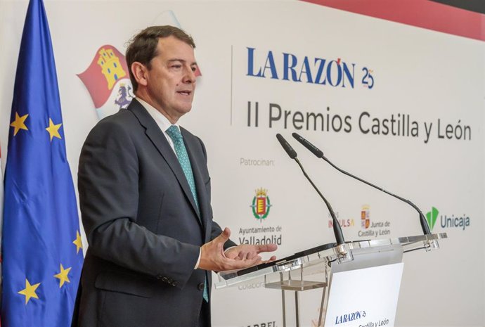 El Presidente De La Junta, Alfonso Fernández Mañueco, En La Entrega De Los II Premios La Razón Castilla Y León