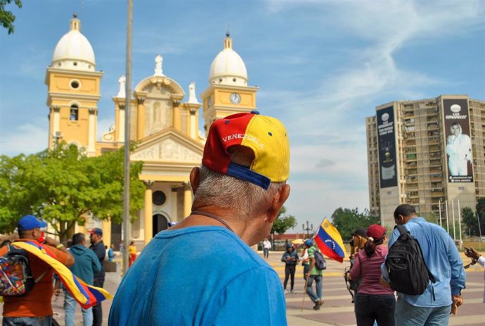 Archivo - Una manifestación en Maracaibo, en el estado venezolano de Zulia